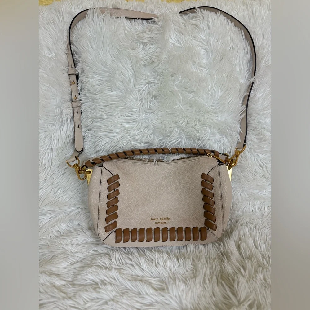 Kate Spade Cream and Brown Crossbody Bag